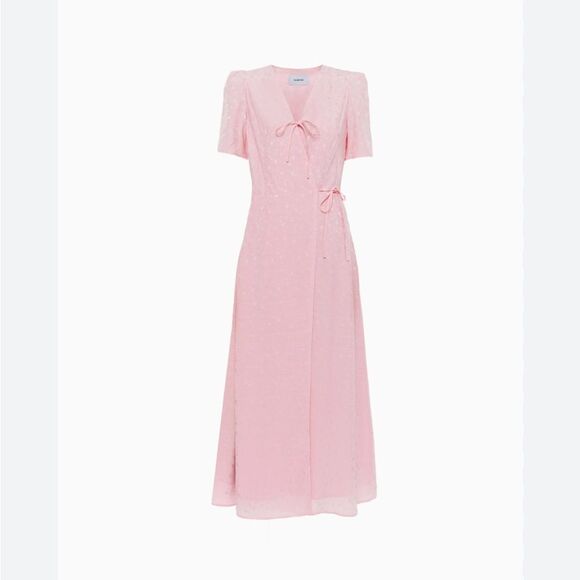 SLEEPER Lola Printed Midi Dress NWT Large $420 - Picture 7 of 10